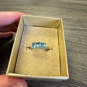 Turquoise ring in sterling silver size 9